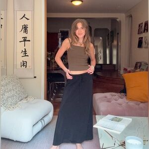 Bec & Bridge Black Classic Maxi Skirt